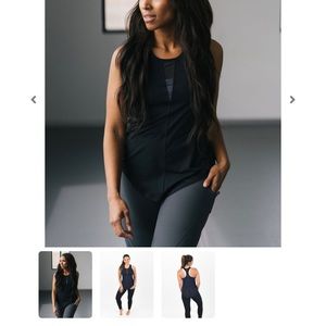 Zyia black effortless tank